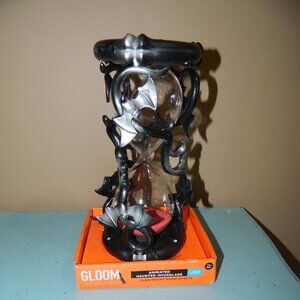 ANIMATED LIGHTS HAUNTED HOURGLASS YOUR TIMES IS RUNNING OUT HALLOWEEN PROP